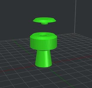  Small handle for drawers or doors