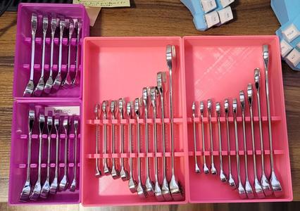 Gridfinity Harbor Freight Pittsburgh SAE and Metric 32 pc Combination Wrench Set Holder