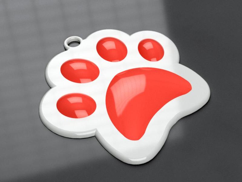 Cat Paw Keychain