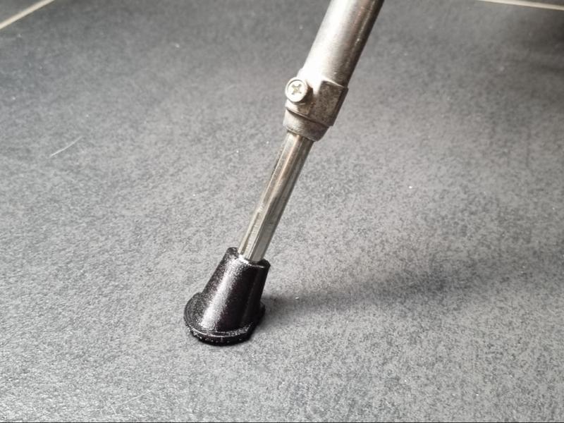 Bike kickstand foot (repair for 9mm round bar)