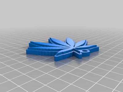 Pot Leaf Keychain