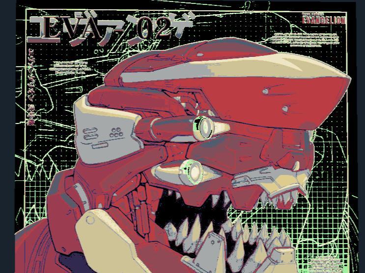 Evangelion Unit 02 Hueforge Painting 8 Color AMS