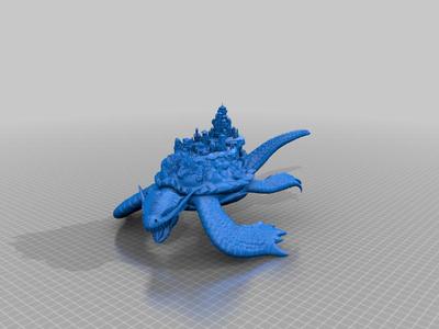 D&D Dragon Turtle Island - 'kit bash'