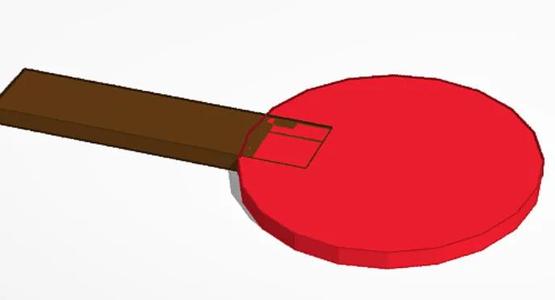 Ping pong paddle coaster   