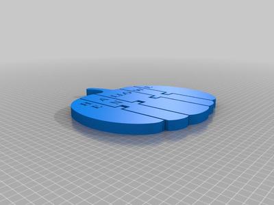 Articulated Pumpkin says Halloween 