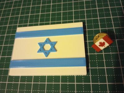 Israel flag pin