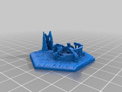 Hextile, grass ruins