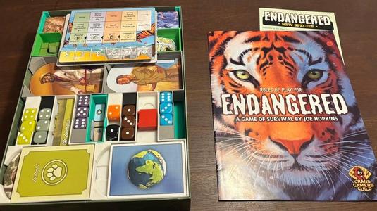 Endangered + New Species boardgame insert