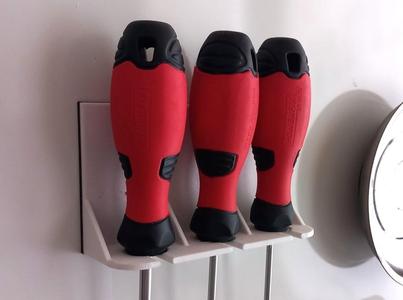 Holder /  Mount 4 xtra long Screwdriver POWERFIX parametric