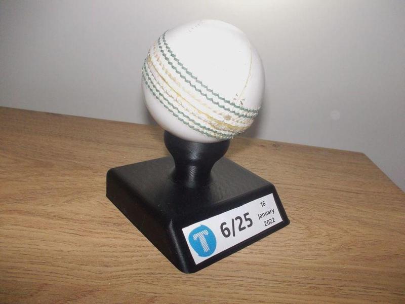 Cricket Ball Stand (with plaque)