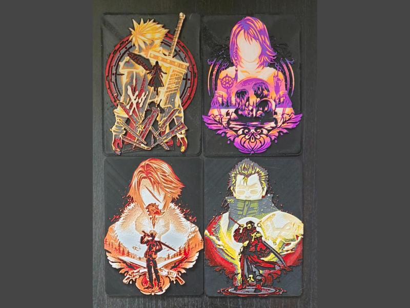 MTG Commander Deck Box inlays Final Fantasy