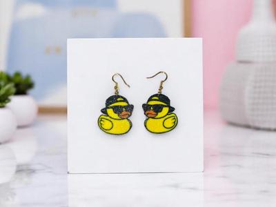 Fashion duck earrings