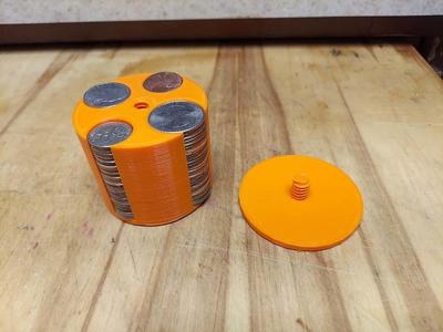 US Coin Holder with Lid