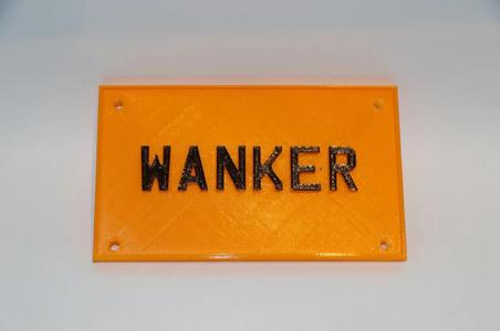 Wanker sign   