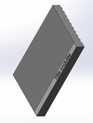 Outil - Matrice pour tôle et plaques fibrociment (Echelle Ho)