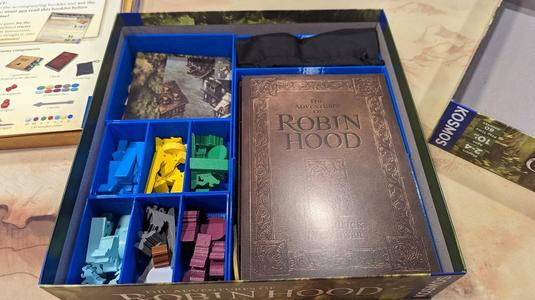 The Adventures of Robin Hood and Friar Tuck in Danger expansion box insert/ organizer