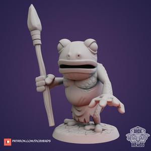 Frog Folk (Spear)  (Pre-supported included)