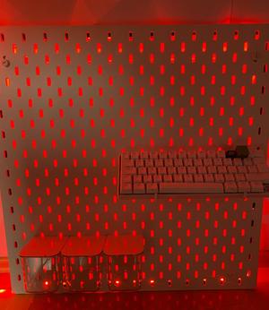 Ikea Skadis Ied background lighting