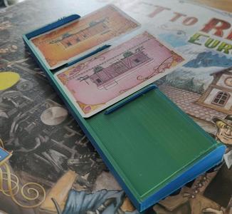 TTR (Ticket To Ride) S&R 3 Card tray / display stand - Présentoir les aventuriers du rail