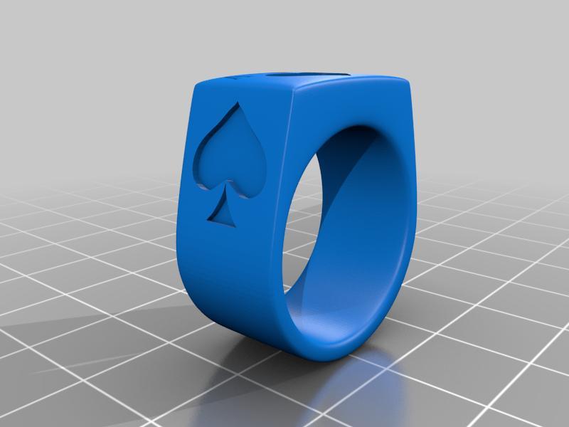 Ace of spades RING