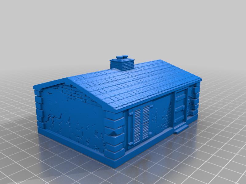 WW2 House for Miniature Tank Games