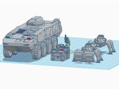 Kitbash: Corporate Police Warbots