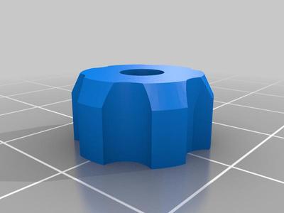 knurled screw head, Rändelschraube, configurable