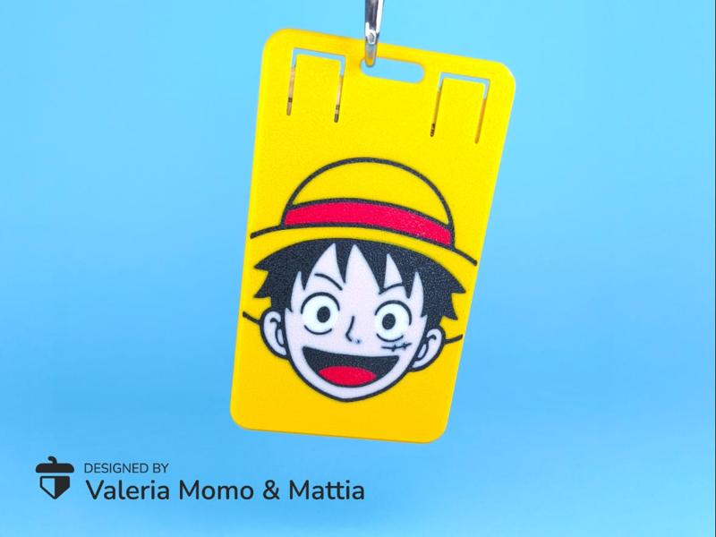 Captain Luffy Badge & Card Holder (Standard Size)