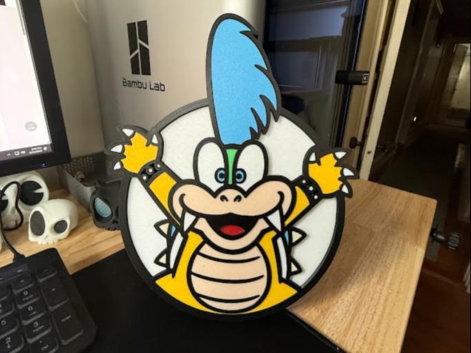 Larry Koopa No AMS Mario Bros Decor