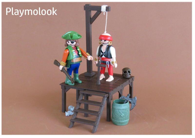 GALLOWS WESTERN WESTERN DIORAMAS CUSTOM SCALE PLAYMOBIL FIGURES