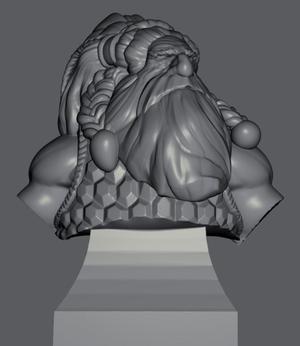 King Bruug Monbin Mhulmswagr bust