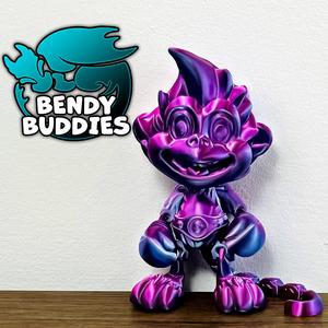 Monkey Puckbo Boxer / Ape Articulated / Print-in-Place Creature / Cute Beast / Fantasy World Beast