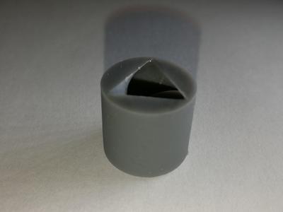 Vase with a twisty inside