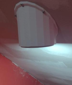 4 inch LED Wafer Light  45 Degree Bracket