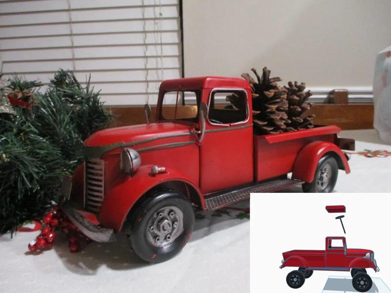 A Smaller Buildable Christmas Tree Truck   