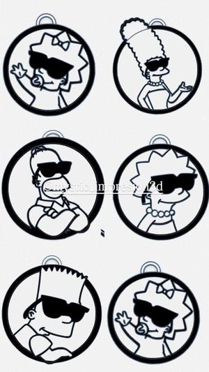 Simpsons Keychains