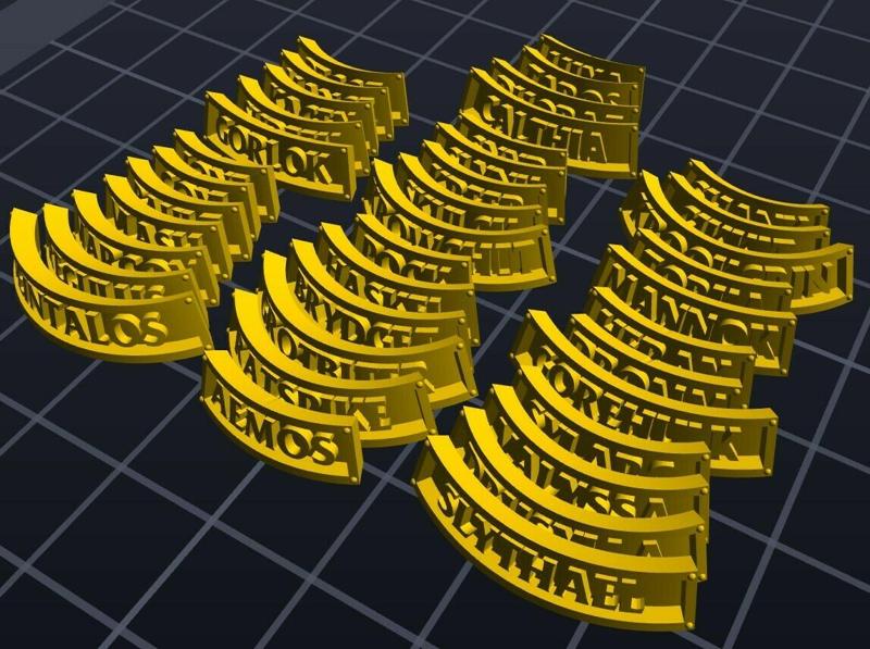 ALL NAMETAGS S05 - S06 HARROWDEEP & NETHERMAZE