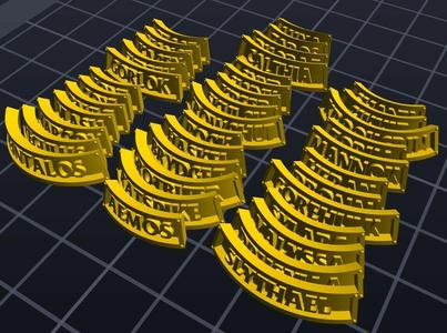 ALL NAMETAGS S05 - S06 HARROWDEEP & NETHERMAZE