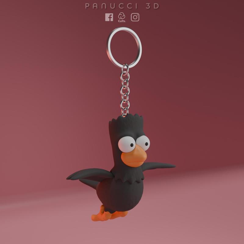 Bart raven keychain (keychain - car pendant)