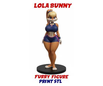 LOLA BUNNY - FURRY 3D SCULPTURE