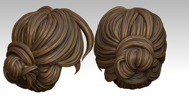 3D Hair style for girl