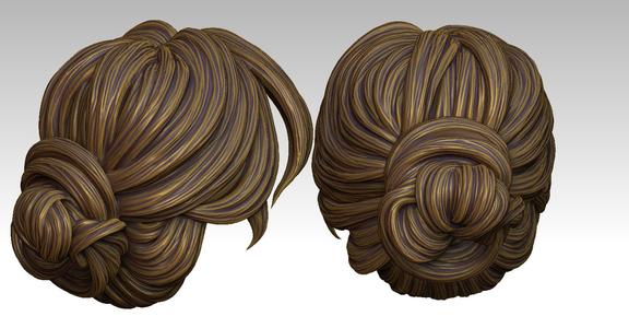 3D Hair style for girl