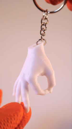 Circle Game Hand Keychain - Funny 3D Print