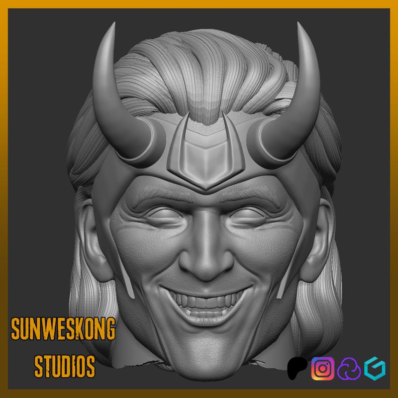 Marvel's Disney+ Loki Tom Hiddleston Headsculpt