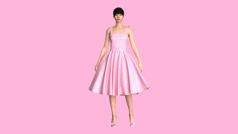 Barbie Dress-Barbie B | Marvelous / Clo3d / obj / fbx