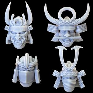 Samurai Heads - Modular Samurai