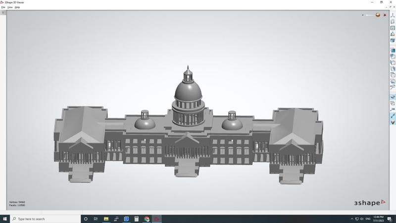 capitol hill landmark for aquarium setup 3D print model