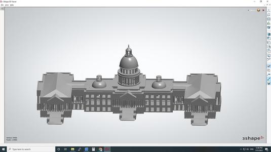 capitol hill landmark for aquarium setup 3D print model