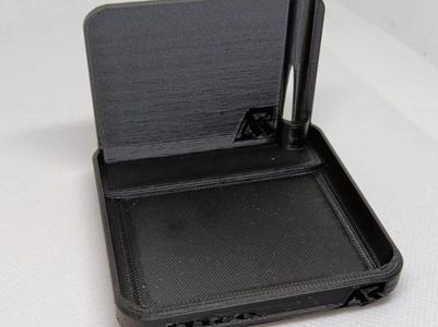 Desk Post-it Holder with Pen Holder