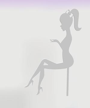 girl silhouette cake topper